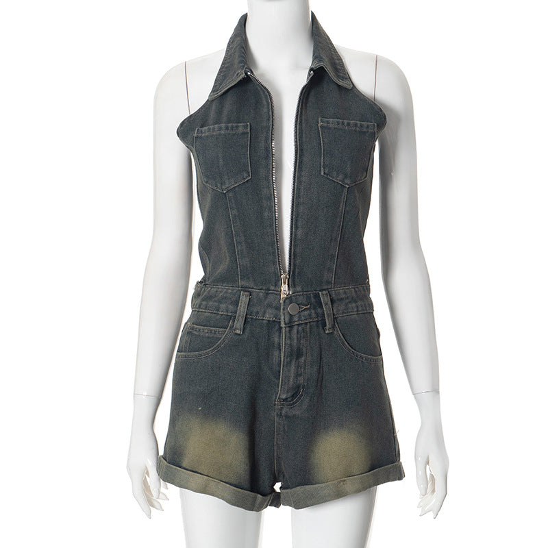 Polo Denim Romper