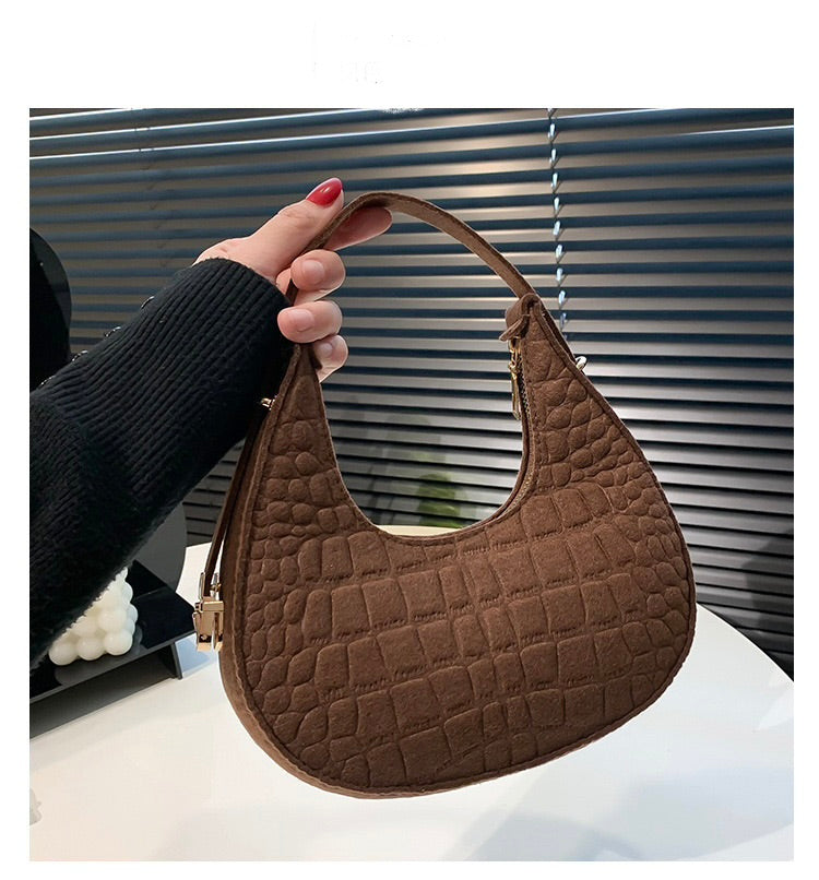 Textured Shoulder Bag