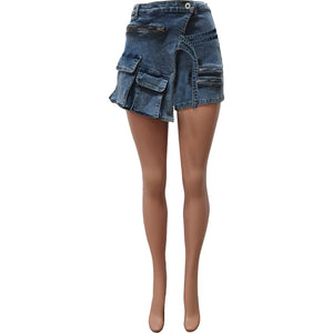 Cargo Denim Shorts