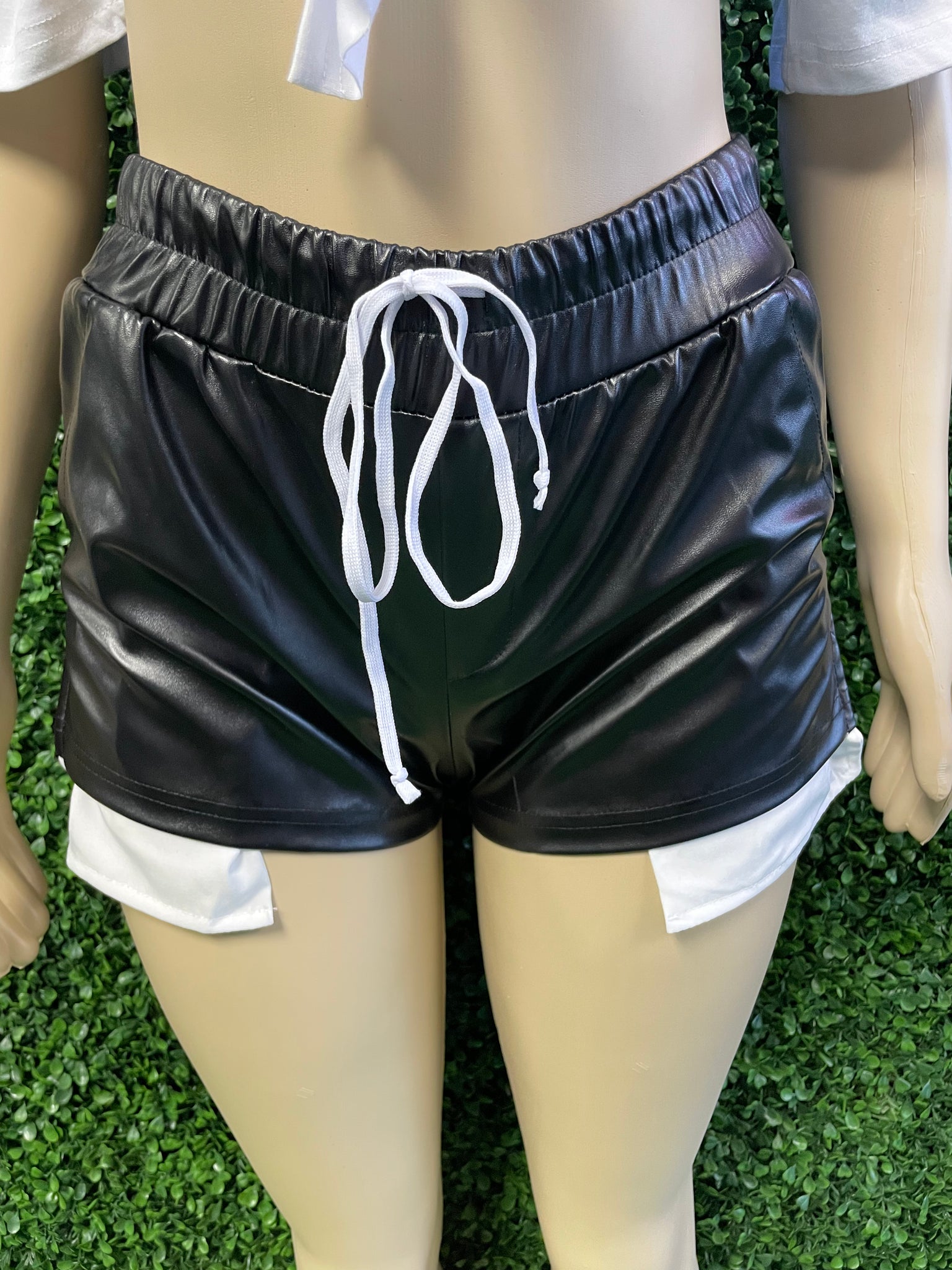 Pocket Leather Shorts